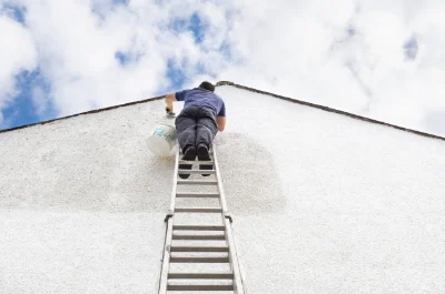 Peinture extérieure à Ponthévrard — façades et ravalement